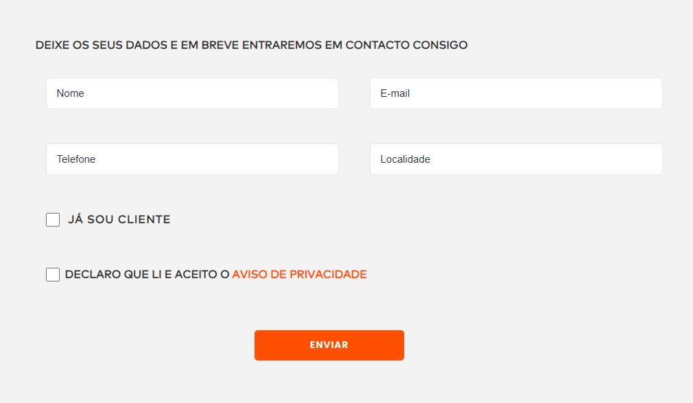 Preencha o pedido para uma simulação